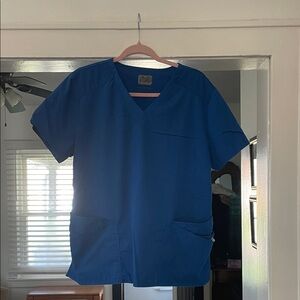 Blue Women's Scrub Top